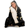 Surabhi the cosmic cow hooded blanket