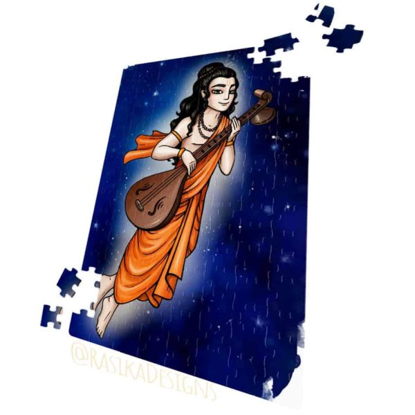 Narada Muni spiritual Hare Krishna puzzle
